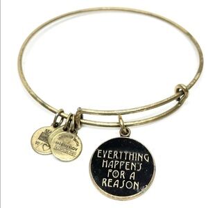 Alex and Ani Gold Tone Adjustable Bangle